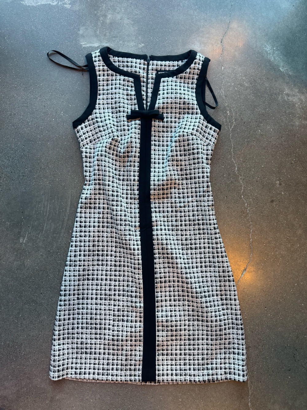 Karl Lagerfeld Black and White Sheath Dress